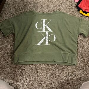 Calvin Klein Jeans Green Logo Sweatshirt